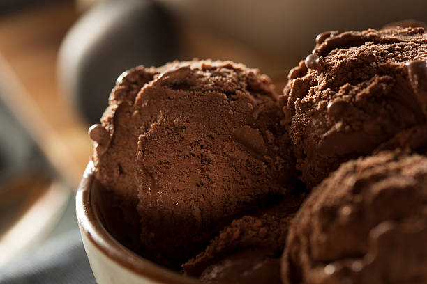 istock Homemade Dark Chocolate Ice Cream 487960735