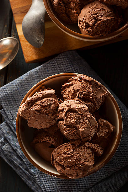 istock Homemade Dark Chocolate Ice Cream 487960737