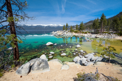 Shallow water in Sand Harbor, Lake Tahoe