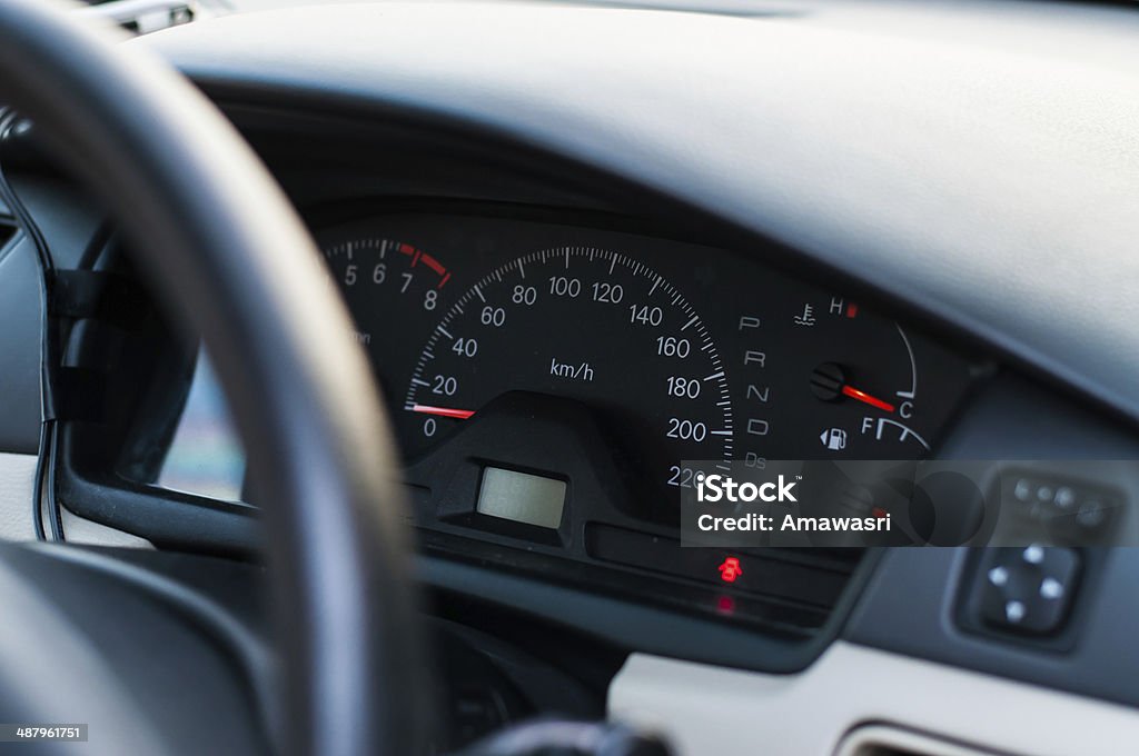 Modern car interior (color toned image) Change Stock Photo