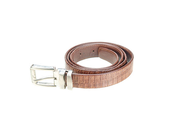 istock vintage belt made from crocodile skin isolated on white 487962235