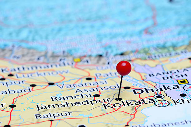 istock Jamshedpur pinned on a map of Asia 487973536