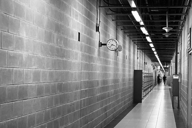 istock Entrance and corridor in a modern building 487974166