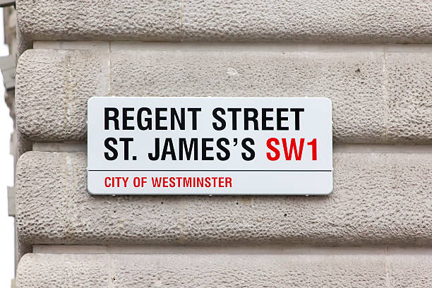 ulica znak w londynie, wielka brytania - st james way zdjęcia i obrazy z banku zdjęć