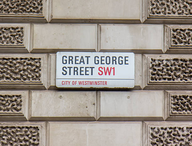 Street sign in London, UK Street sign in London, UK st george street stock pictures, royalty-free photos & images