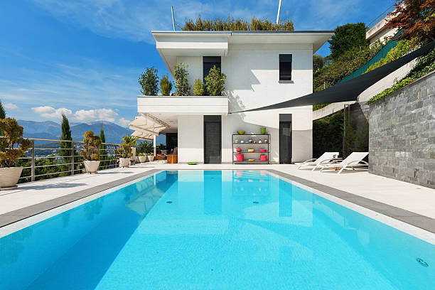 istock white house with swimming pool 487975628