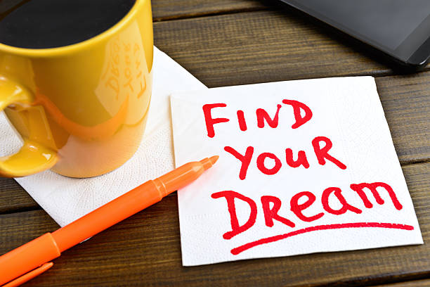 istock Find your dream handwritingon napkin 487976862