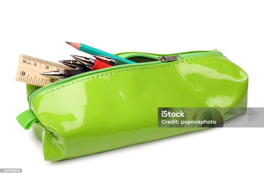Pencil Case With School Supplies Stock Photo - Download Image Now - Pencil  Case, Box - Container, Education - iStock