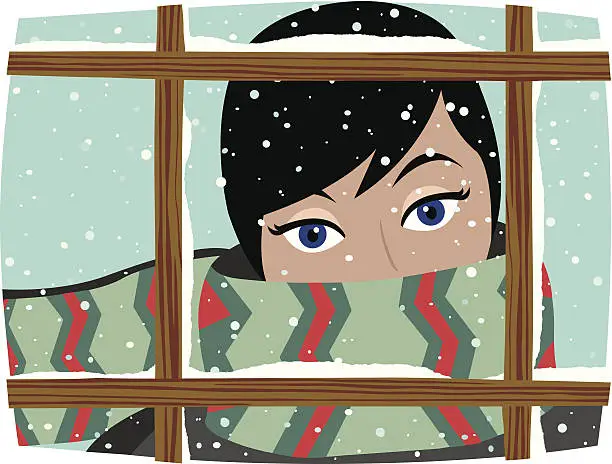 Vector illustration of Baby It's Cold Outside