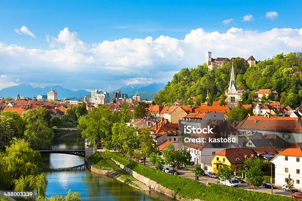 Panorama Of Ljubljana Slovenia Europe Stock Photo - Download Image Now - Ljubljanica River, Ljubljana, Slovenia