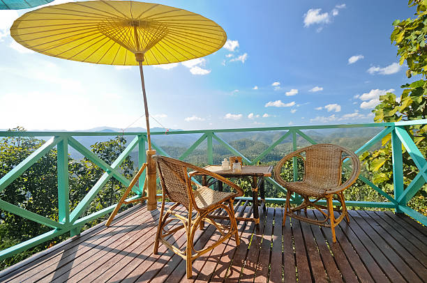 istock Peaceful balcony coffee shop 488003919