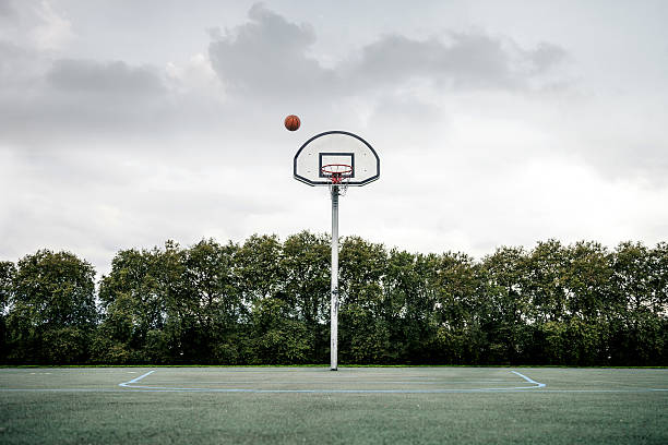 istock Basket playground with a ball in London 488006962