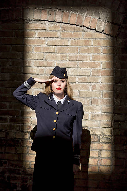 istock World War II Female Navy Seaman Saluting 488008026
