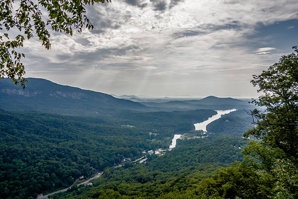 istock lake lure and chimney rock landscapes 488012574