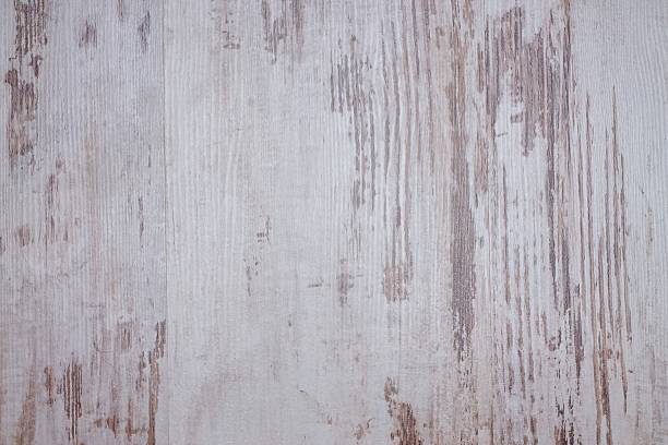 istock Texture with worn white color on wood 488012750