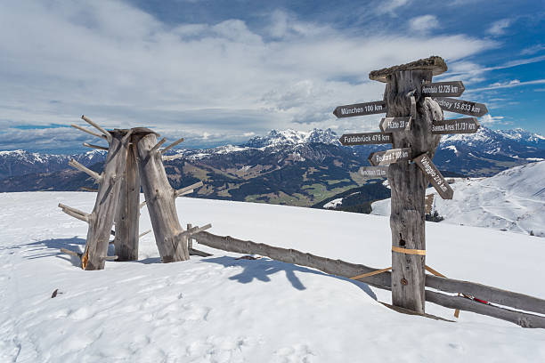 Austrian Alps near Kitzbuehel in winter