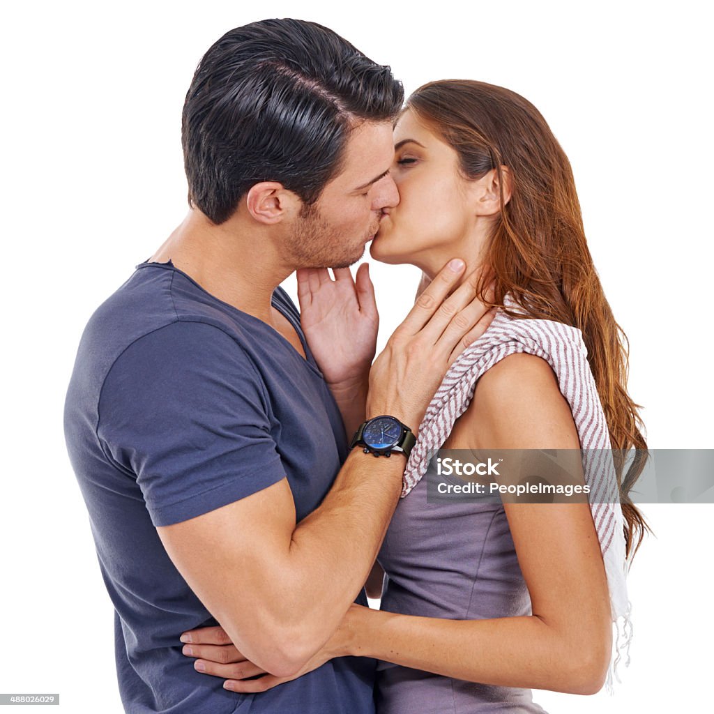 Loves Sweet Kiss Stock Photo - Download Image Now - Kissing ...