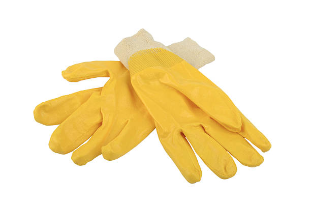 istock Protection gloves isolated on white background 488028479