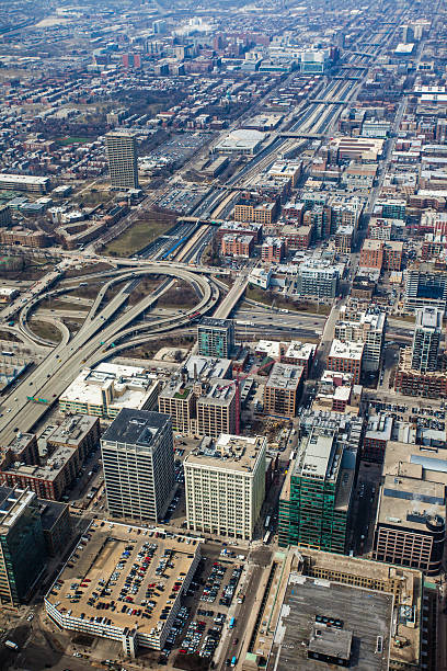 istock Chicago Skyline Aerial View 488030095