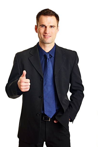istock Businessman shows thumbs up 488032283