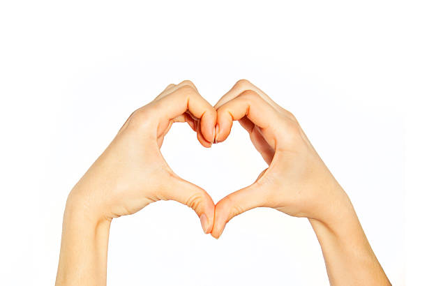 istock Woman hands making a heart shape 488033133