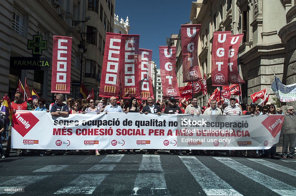 CCOO y de la UGT - Foto de stock de Sindicato libre de derechos