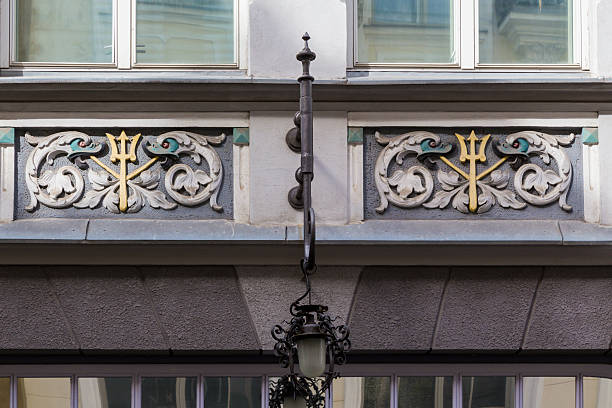 istock Detail of decorative building facade, Tallinn 488047983