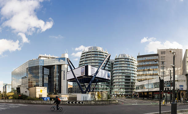 Silicon Roundabout, London Tech city stock photo