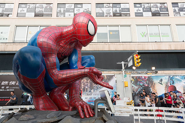 the amazing spider-man 2 - spider man stockfoto's en -beelden