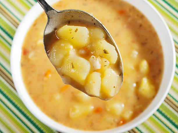 Potato soup stock photo