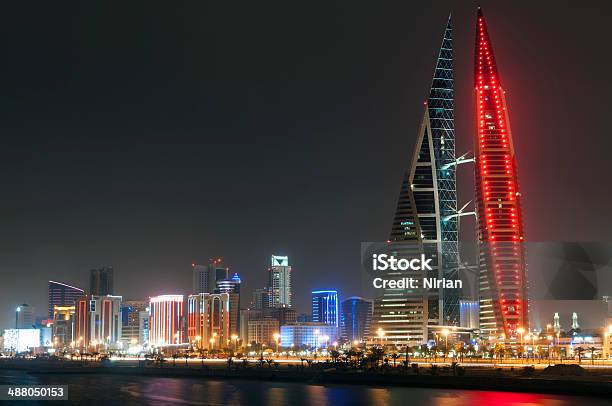 Manama At Night Stock Photo - Download Image Now - Bahrain, Manama, Night