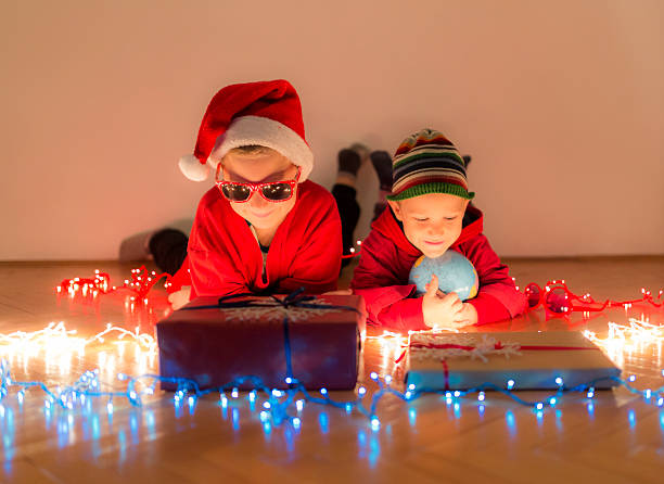 istock Boys preparing for New Year party 488050812