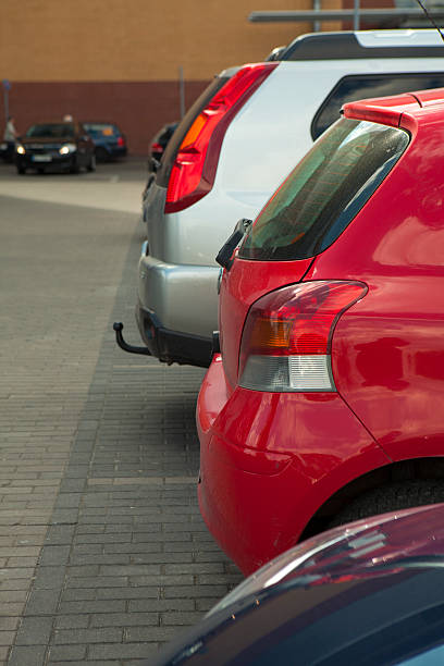 istock Parking, cars in a row 488050891