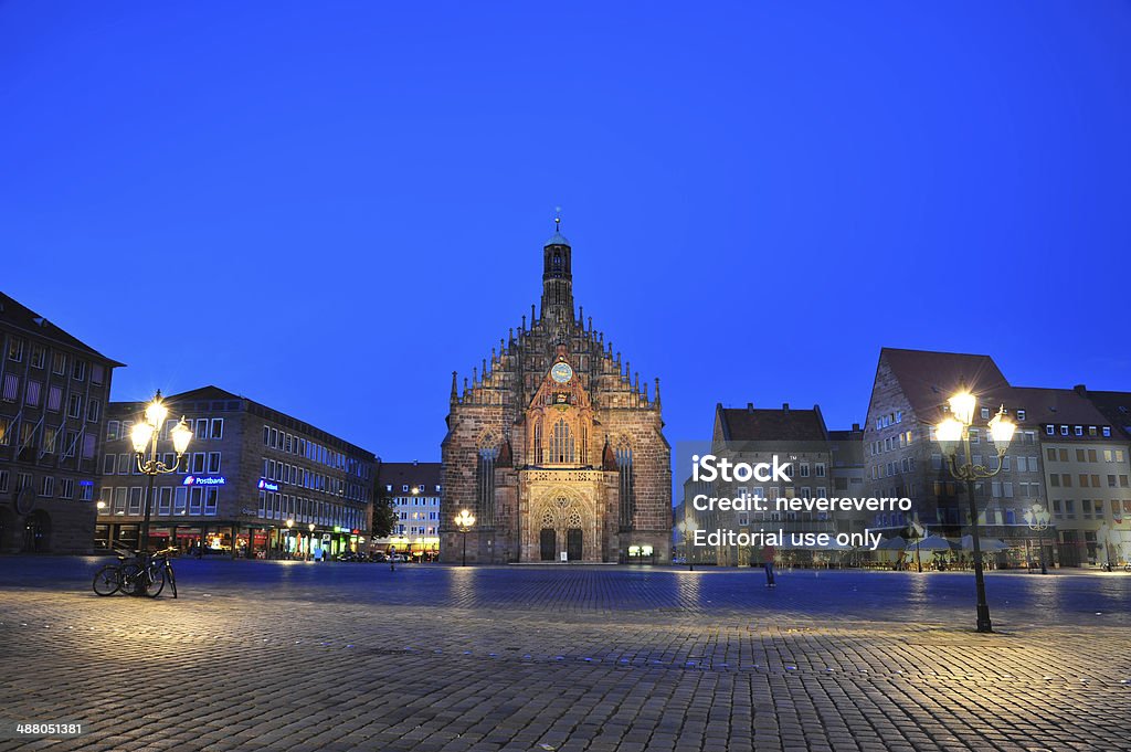 Nuremberga Alemanha - Royalty-free Noite Foto de stock