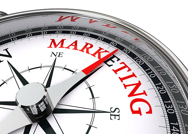 istock marketing word on conceptual compass 488052373