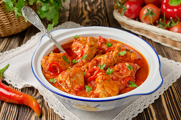 istock Chakhokhbili - chicken stewed with tomatoes 488053272