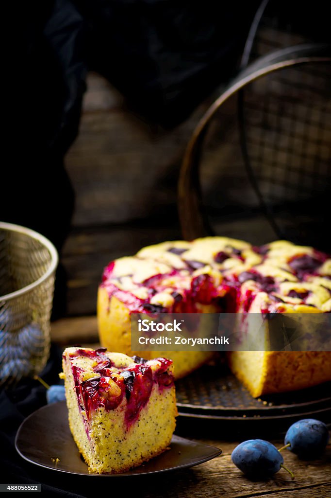 homemade plum cake 2015 Stock Photo