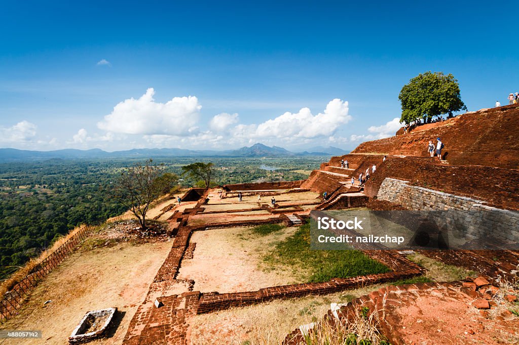 Sigiriya Lion Rock in Sri Lanka Sigiriya Lion Rock, a UNESCO World Heritage Site in Sri Lanka 2015 Stock Photo