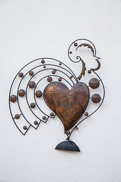 Iron Rooster in Portugal, decoration