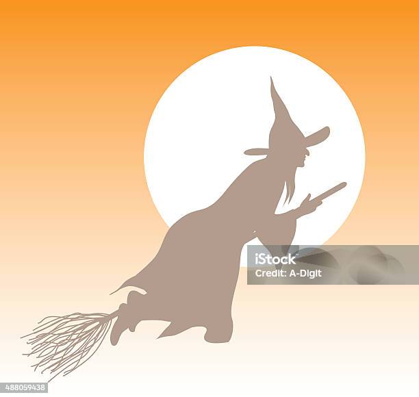 Witch Icon Stock Illustration - Download Image Now - Computer Graphic, Witch, 2015