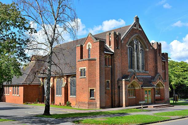metodista igreja, letchworth garden city - letchworth garden city imagens e fotografias de stock