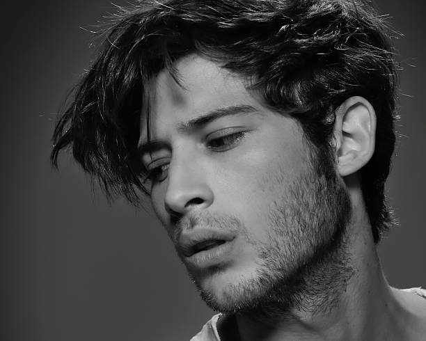 istock Male model in black and white 488062206