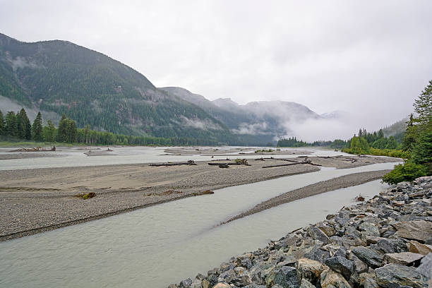 istock Fog and Mist on a Glacial Valley 488062364