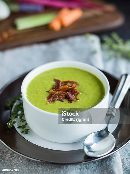 Split Pea Soup Stock Photo - Download Image Now - 2015, Arts Culture and Entertainment, Comfort Food