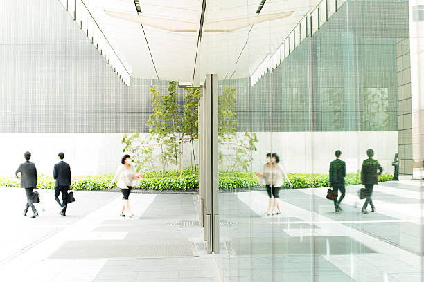 istock Business people in entrance 488074523