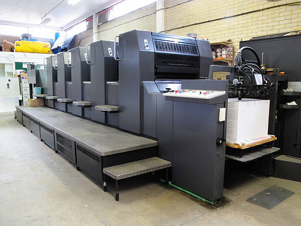 Lithograph Printing Machine stock photo