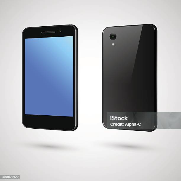 Black Touchscreen Smart Phone Stock Illustration - Download Image Now - Black Color, Communication, Computer