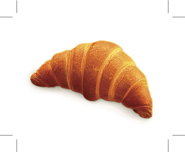 Croissant, photo realistic illustration Croissant, photo realistic illustration. Eps10 vector illustration contains transparency and blending effects. croissant illustrations stock illustrations