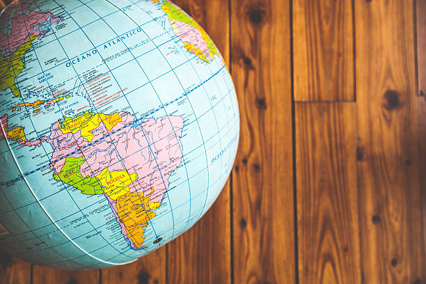 istock South America map on an earth globe 488080831