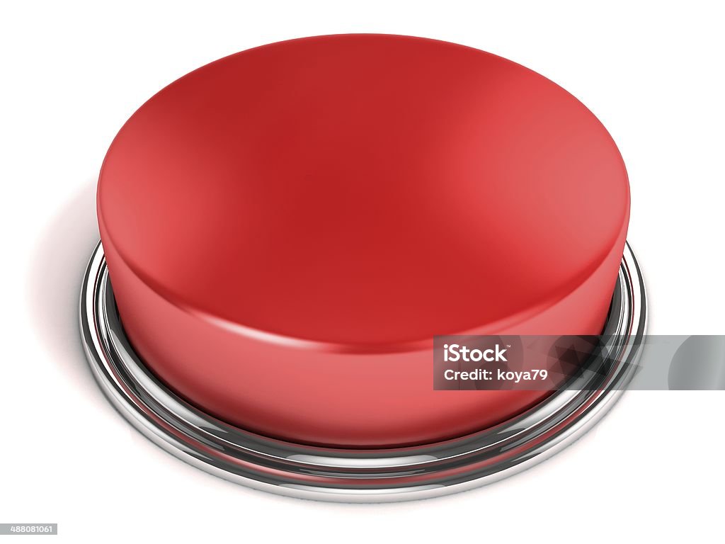 red button isolated on white Abstract Stock Photo